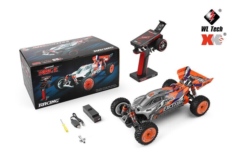 RC-Cars WLtoys 124010 - 55 km/h - ferngesteuertes Auto