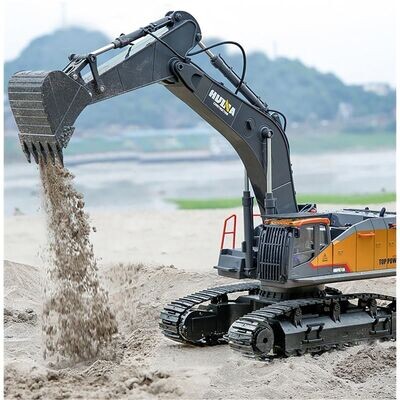 Huina 1592 RC Kettenbagger Baumaschine - inkl. Akku - 1:14 Huina 1592 RC Kettenbagger Baumaschine - inkl. Akku - 1:14