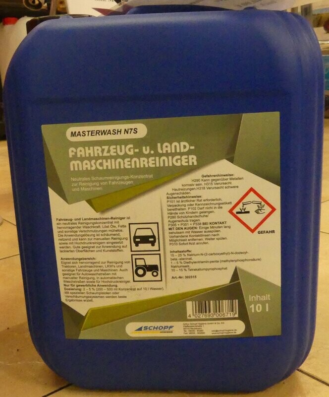 Fahrzeug und Landmaschinenreiniger 10 Liter Fahrzeug und Landmaschinenreiniger 10 Liter