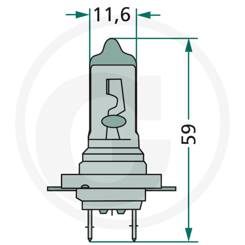 GRANIT Halogenlampe H7     24V / 70W