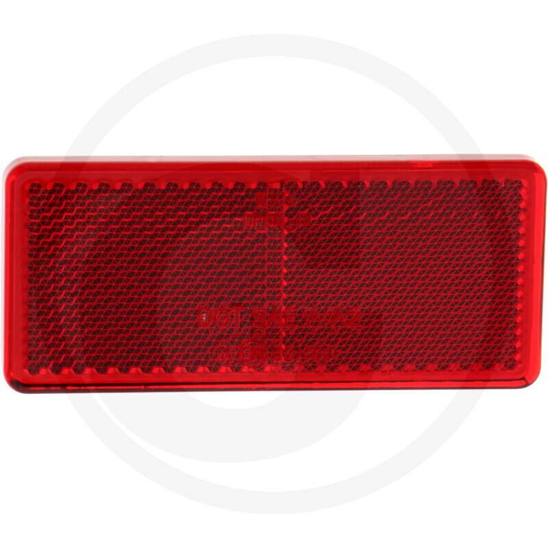 Blister Rückstrahler rot,  96 x 42 mm, 4 er Packung