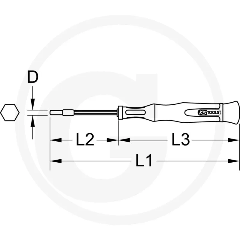 KS Tools ESD Feinmechanik-Schraubendreher