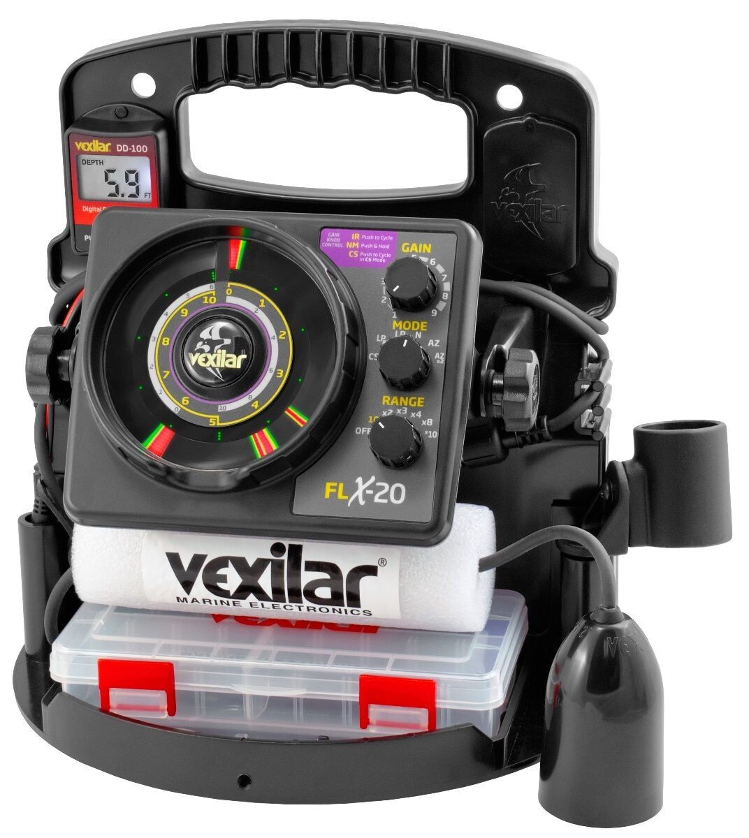 VEXILAR PRO PACK - FLX20 W/12 DEGREE ICE DUCER & DD-100