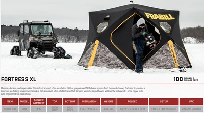 frabill fortress FRBSF260 ワカサギ テント Frabill Fortress 260 Ice Fishing Shelter
