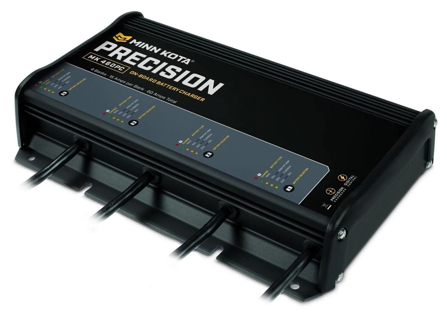 Minn Kota 1834600 MK-460PC Precision PC (4 Bank X 15 Amps) On-Board Charger