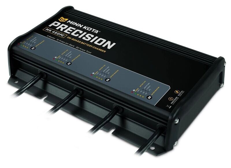 Minn Kota 1834600 MK-460PC Precision PC (4 Bank X 15 Amps) On-Board Charger