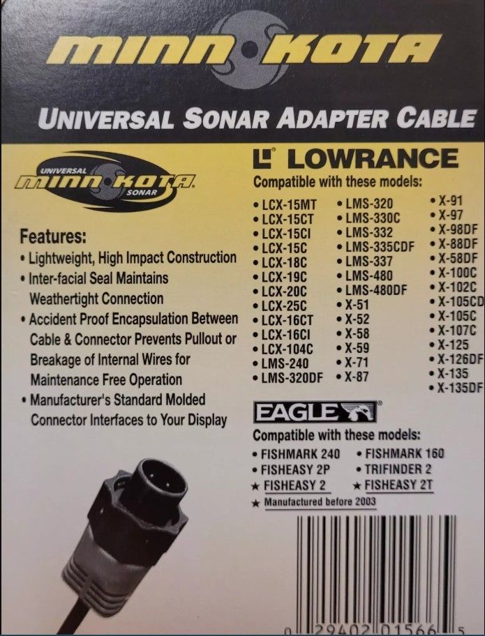 Minn Kota MKR-US-5 Universal Sonar Adapter Cable Minn Kota MKR-US-5 Universal Sonar Adapter Cable