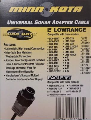 Minn Kota MKR-US-5 Universal Sonar Adapter Cable Minn Kota MKR-US-5 Universal Sonar Adapter Cable