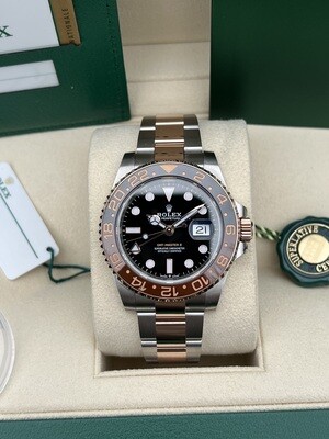 Rolex Rootbeer GMT Master II Two tone 18k rose gold 126711CHNR