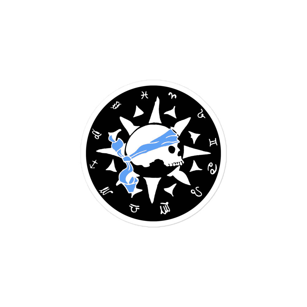 Stickers - Black Pirate (blue)