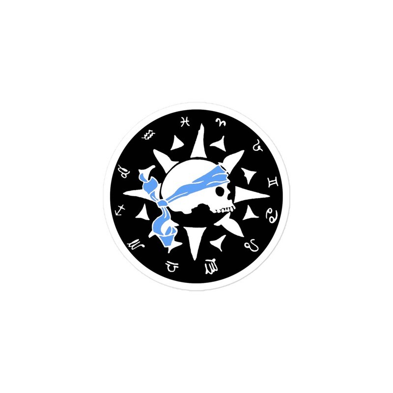 Stickers - Black Pirate (blue)