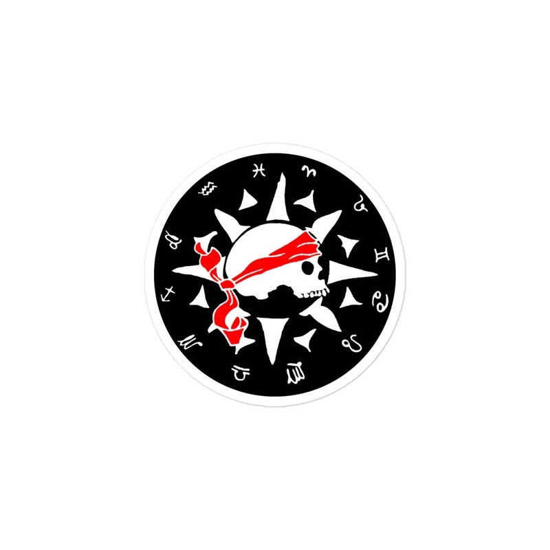 Stickers - Black Pirate (blue)