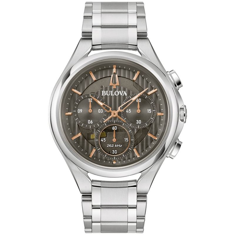 Bulova CURV Chronograph Grey Dial Men's Watch 96A298