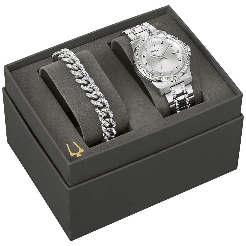 Bulova Crystal Box Set Men's Watch 96K114