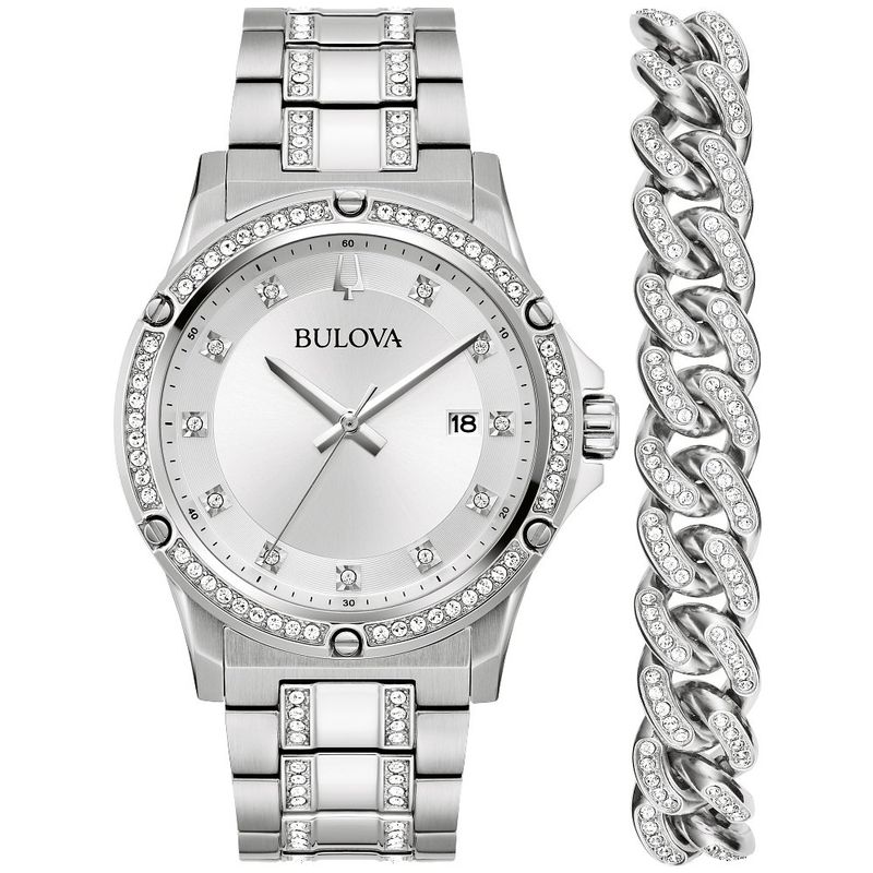 Bulova Crystal Box Set Men's Watch 96K114