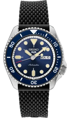 Seiko 5 Sports SKX Sports Style – Blue Dial, 42.5mm, Automatic – SRPD93 Seiko SRPD93 5 Sports SKX Sports Style watch, blue sunray dial and blue rotating bezel