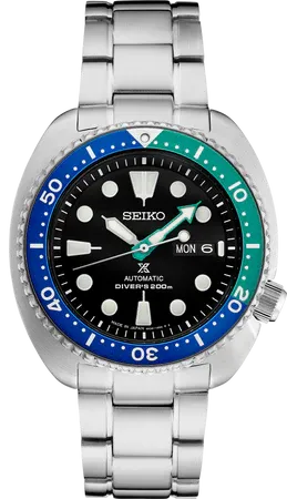 Seiko Prospex Automatic Diver Special Edition “Tropical Lagoon” – Turquoise Gradient Dial, 45mm – SRPJ35 Seiko SRPJ35 Prospex Automatic Diver watch, turquoise gradient dial with LumiBrite on hands, markers and bezel