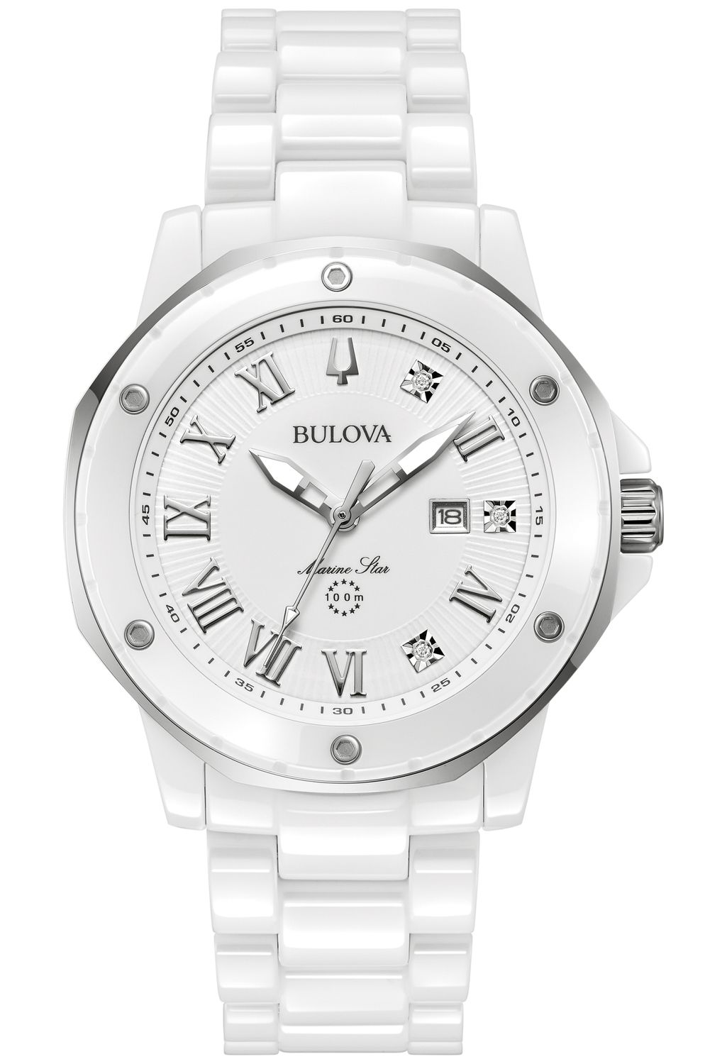 Bulova Marine Star Marc Anthony Ladies Ceramic Watch 98P222 Bulova Marine Star Marc Anthony Ladies Ceramic Watch 98P222