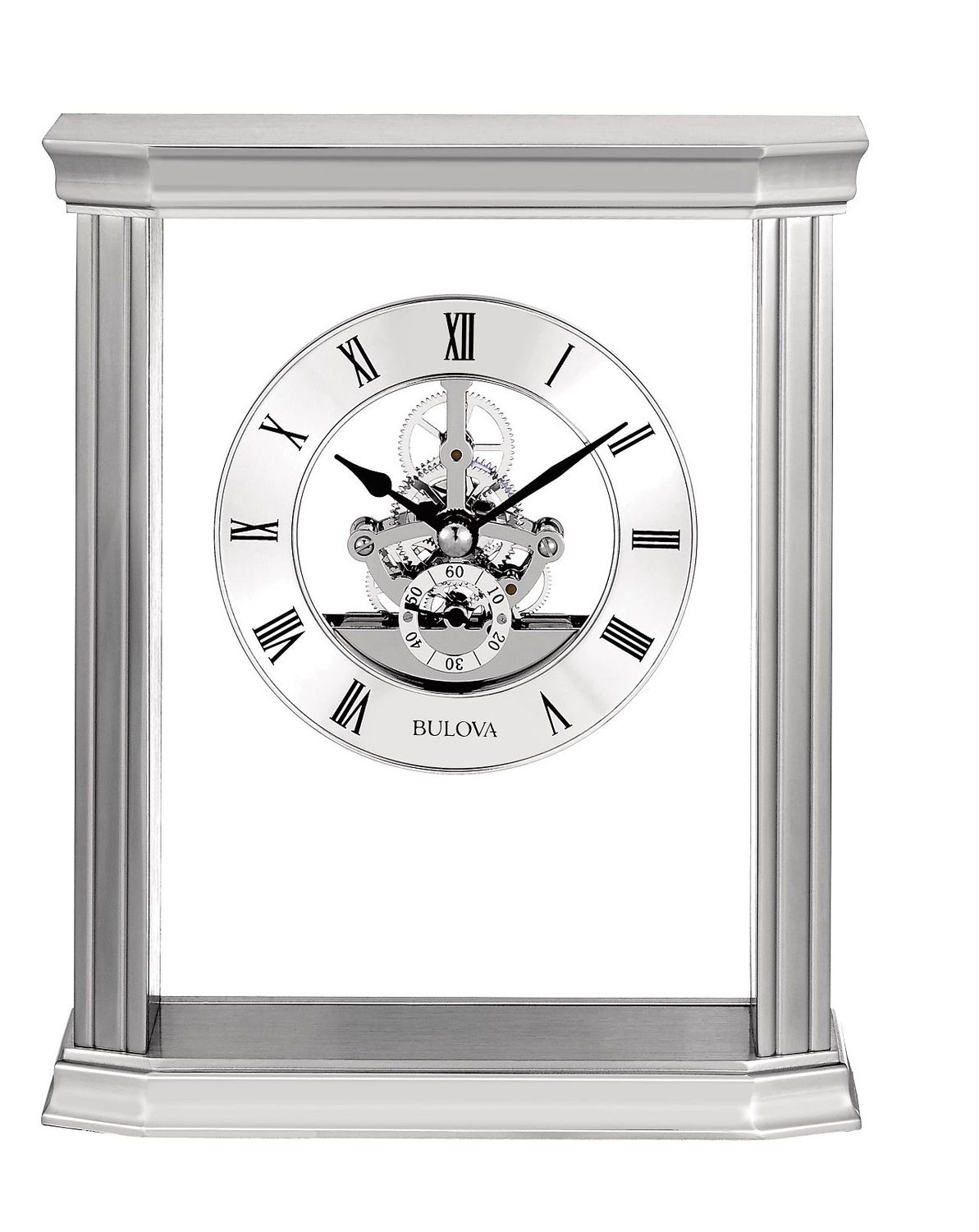 Bulova Cate Skeleton Table Clock B1716