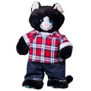 Geruite blouse met broek