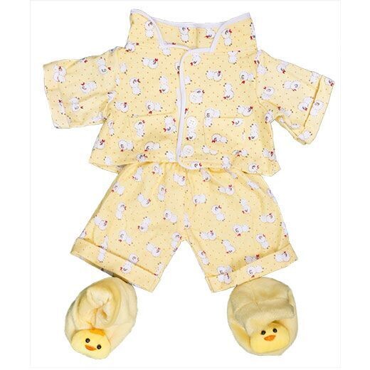 pyjama geel met slofjes