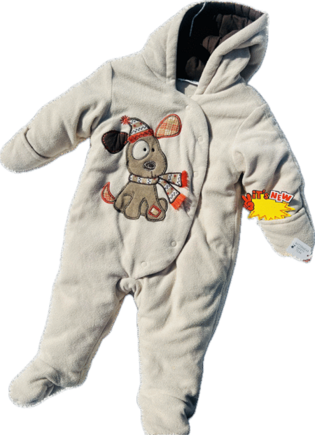 Footed Coverall Half Button Up Bodysuit With A Hoodie