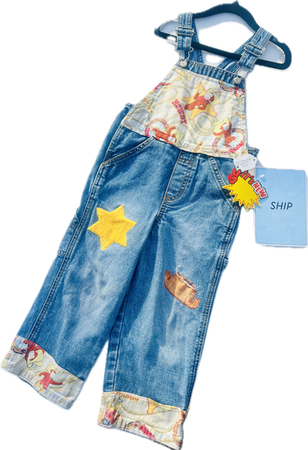 ​Curious George Printed Overalls With Pockets