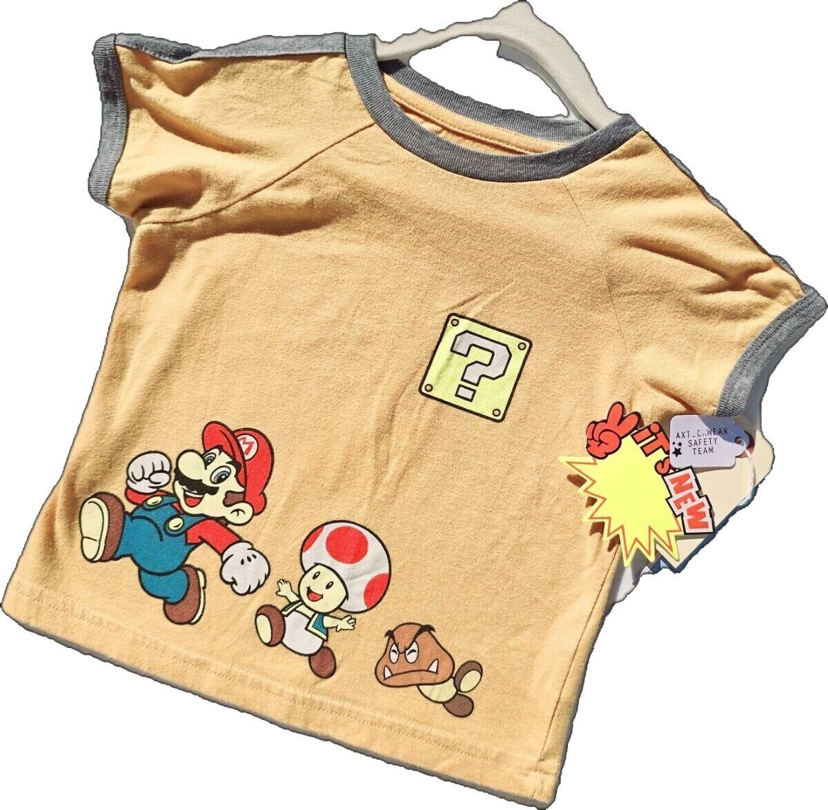 Super Mario Short Sleeve Kids T-shirt