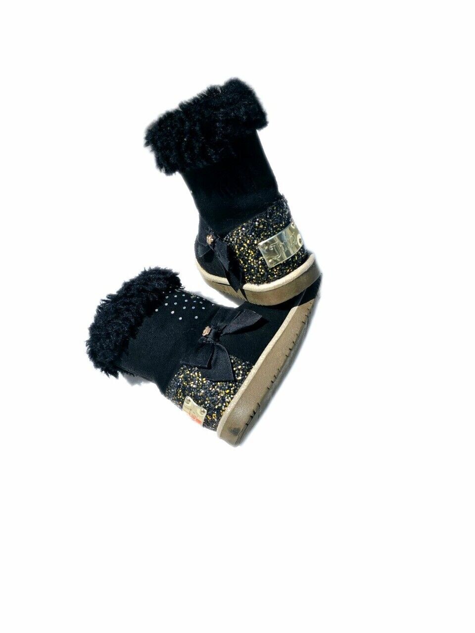 Black And Gold Juicy Couture Little Girls Boots