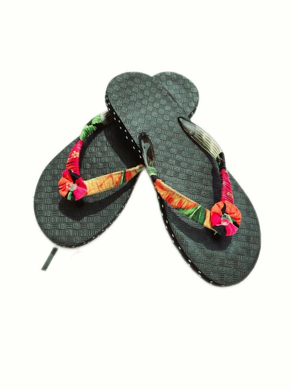 Sustainable Handmade Flip Flop/Sandals With Island Flower Print