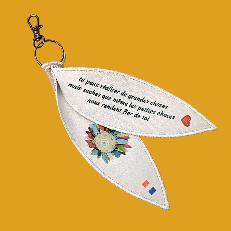 Porte clef, bijoux de sac  à messages