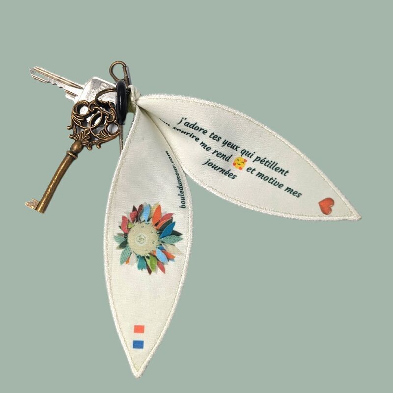 Porte clef, bijoux de sac  à messages