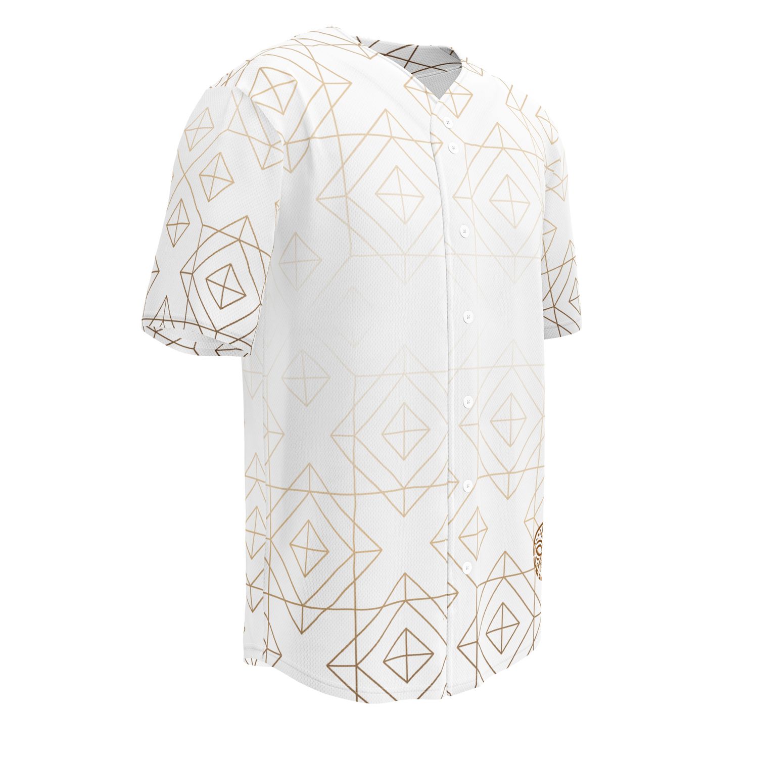 Jersey de Baseball Unisexe – “KAMA White &amp; Gold