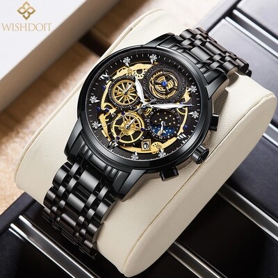 WISHDOIT Men Watch Top Luxury Brand