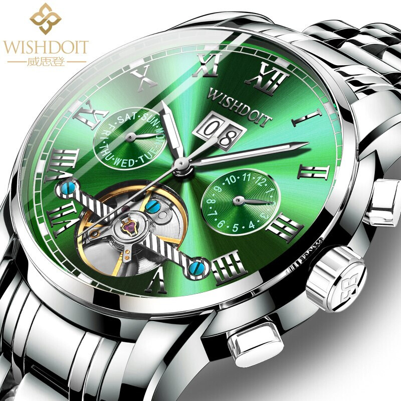 WISHDOIT New Luxury Men&#39;s Mechanical Watch