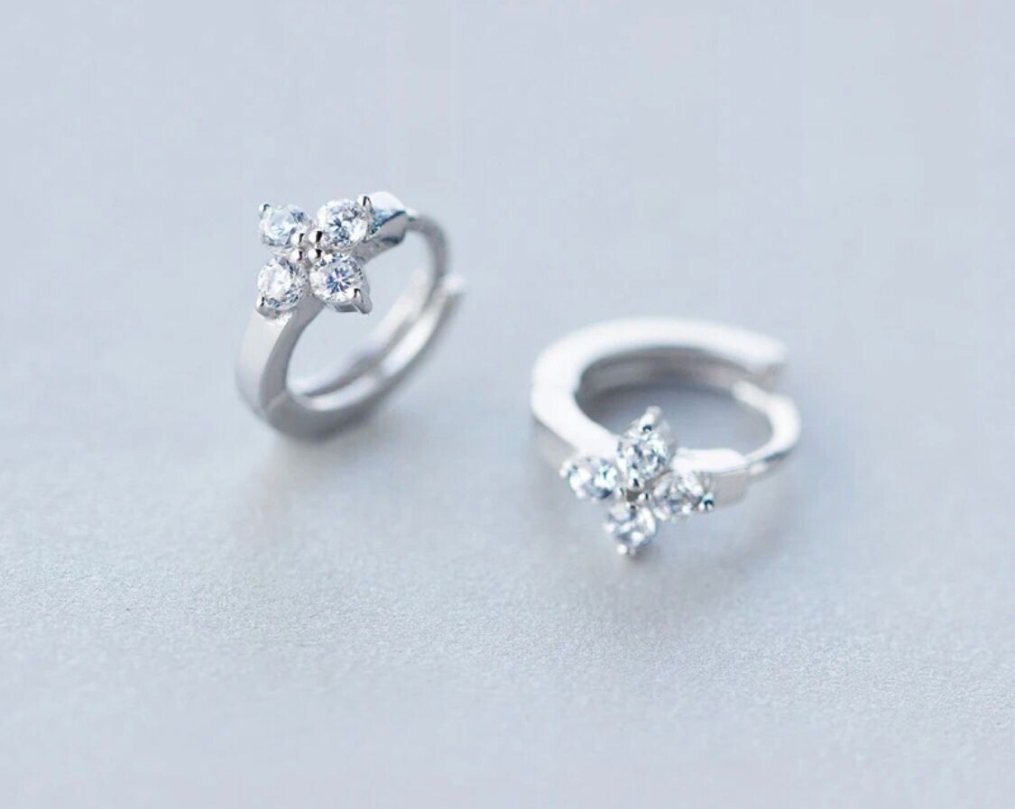 Flower Cubic Earrings