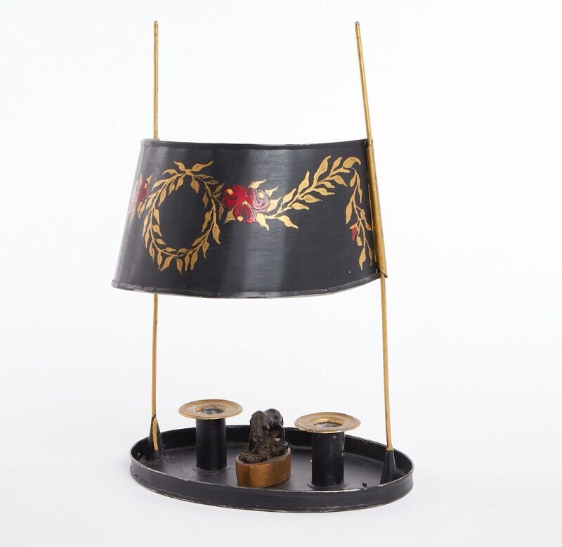 Alte Kerzenlampe mit versteckten Besonderheiten