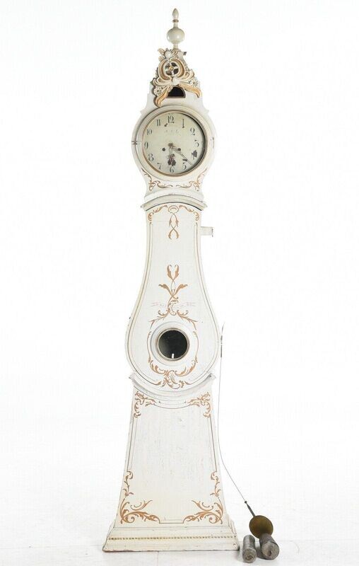 Mora Standuhr im "Brautkleid" von 1850 - voll funktionstüchtig
