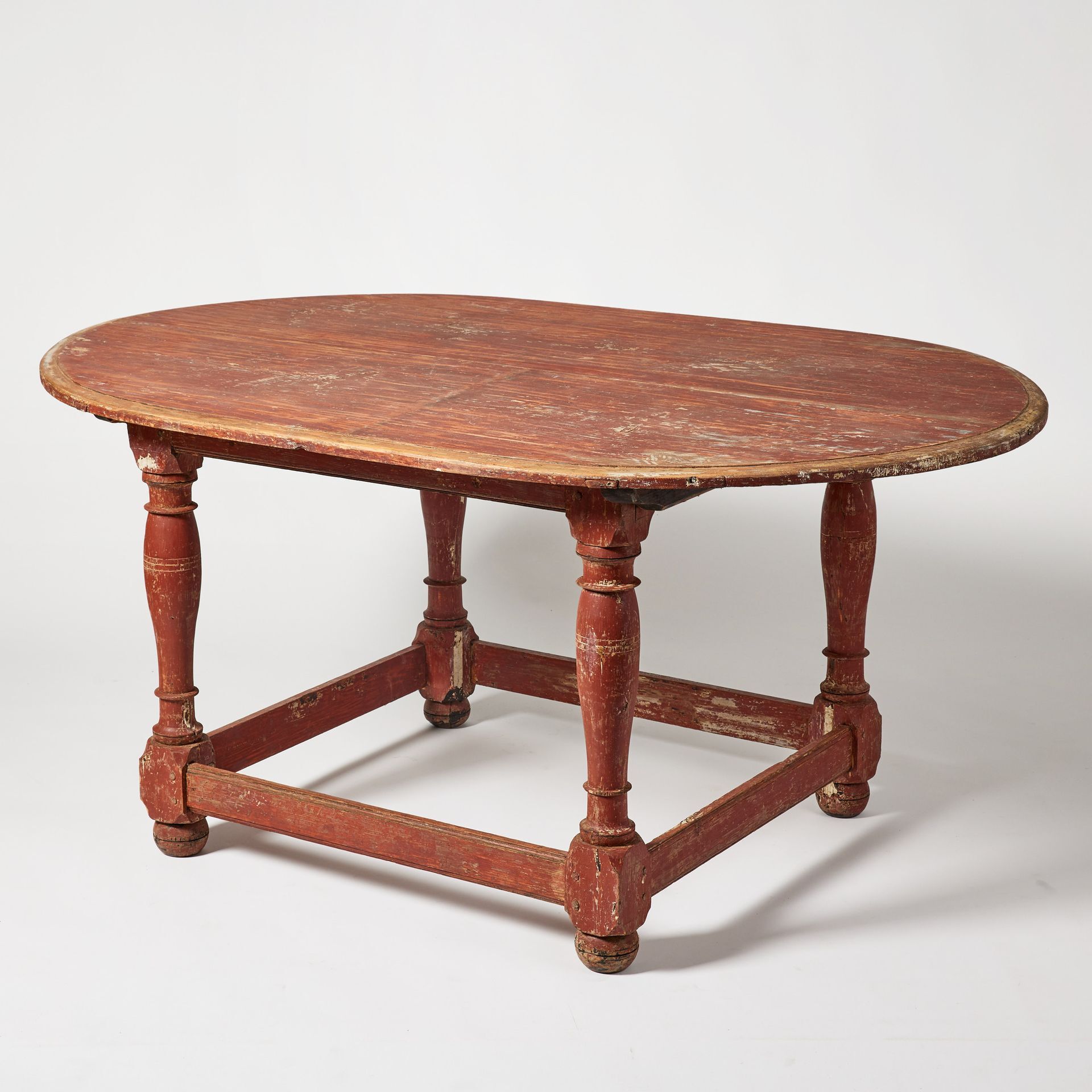 Schwedischer Bauernbarock Tisch im Original von 1760