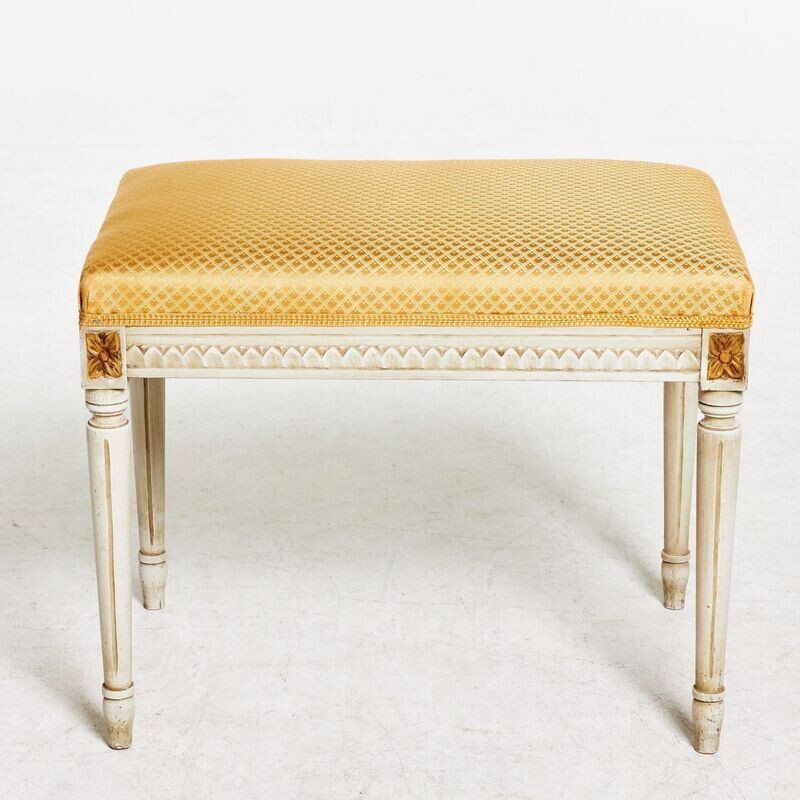 Gustavianisches Taburette um 1870