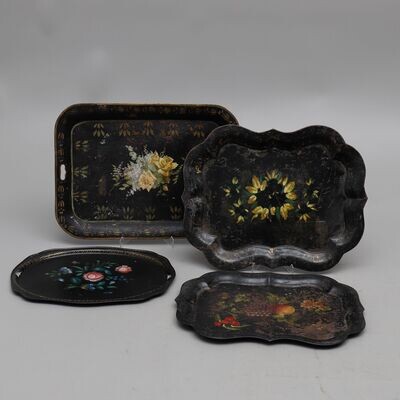 Swedish tin trays from around 1820