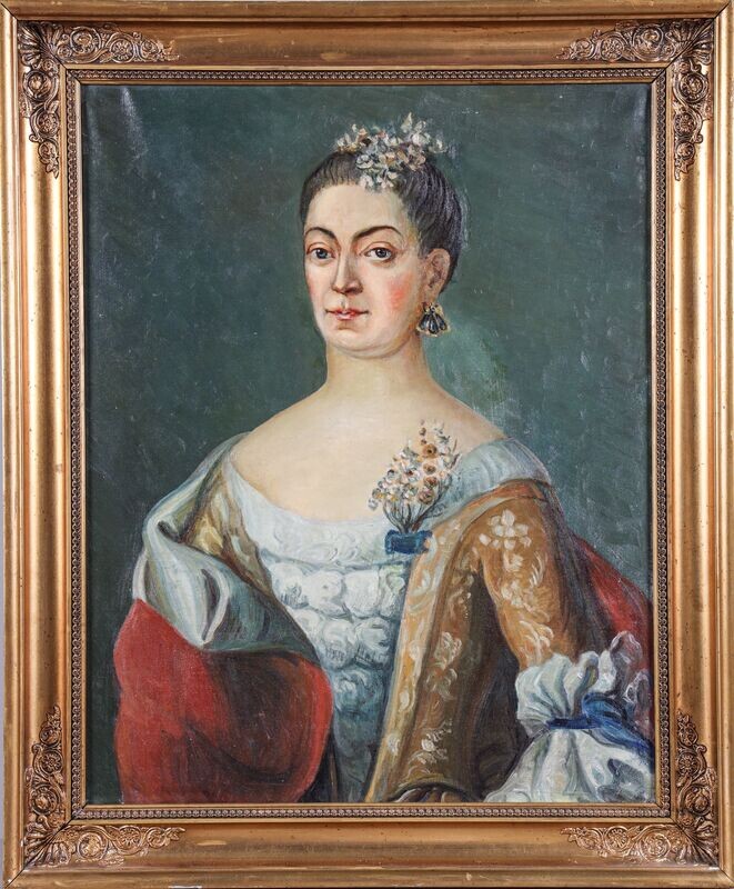 Ölgemälde Adels-Porträt um 1870