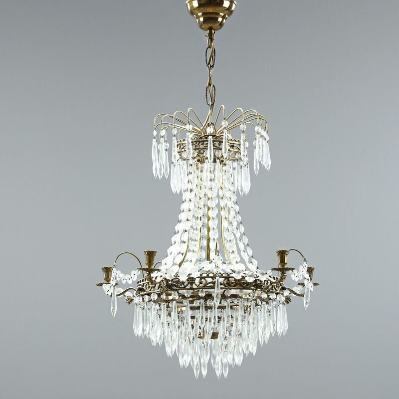 Kleiner Prismenlüster um 1890