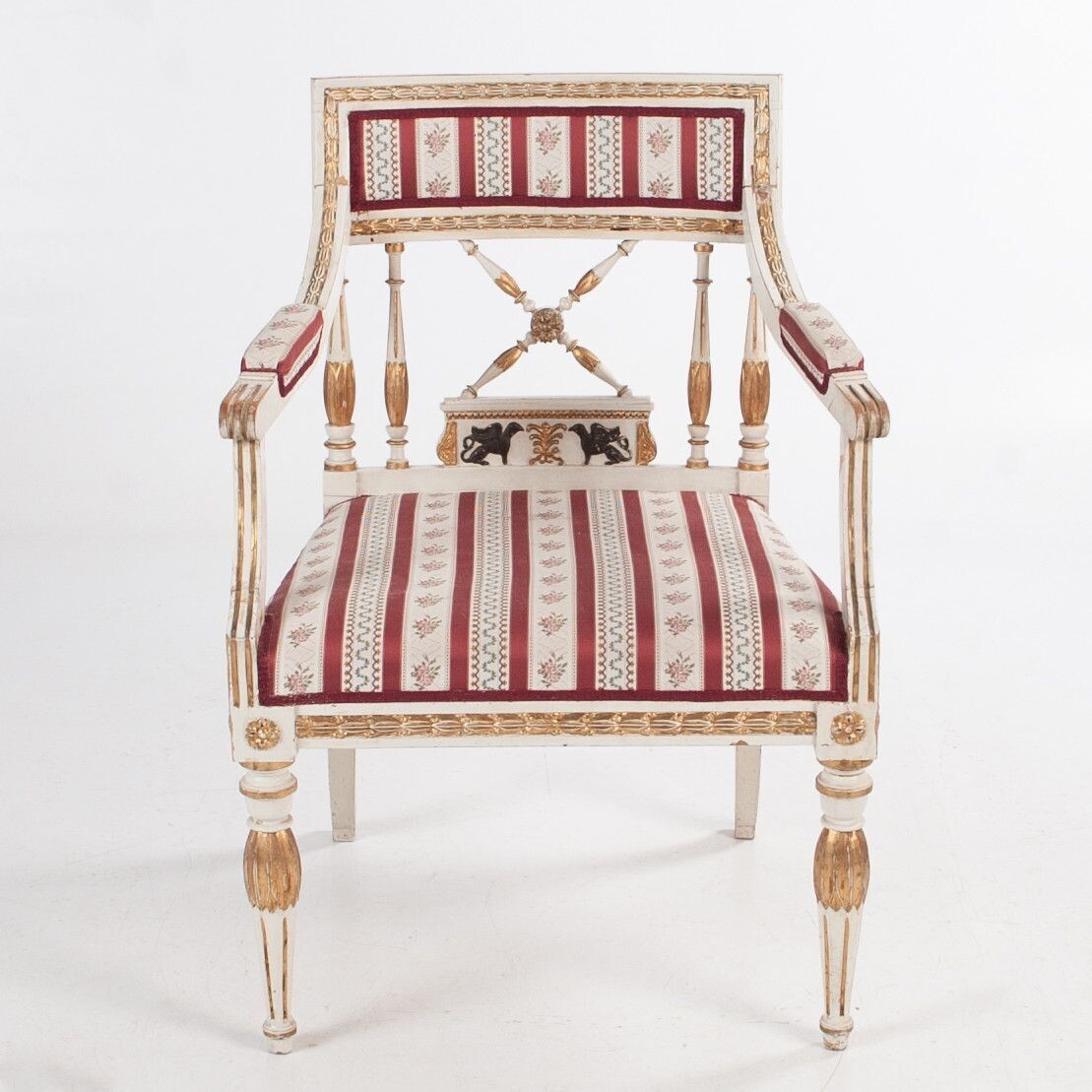 Sengustavianischer Armlehn-Stuhl um 1880