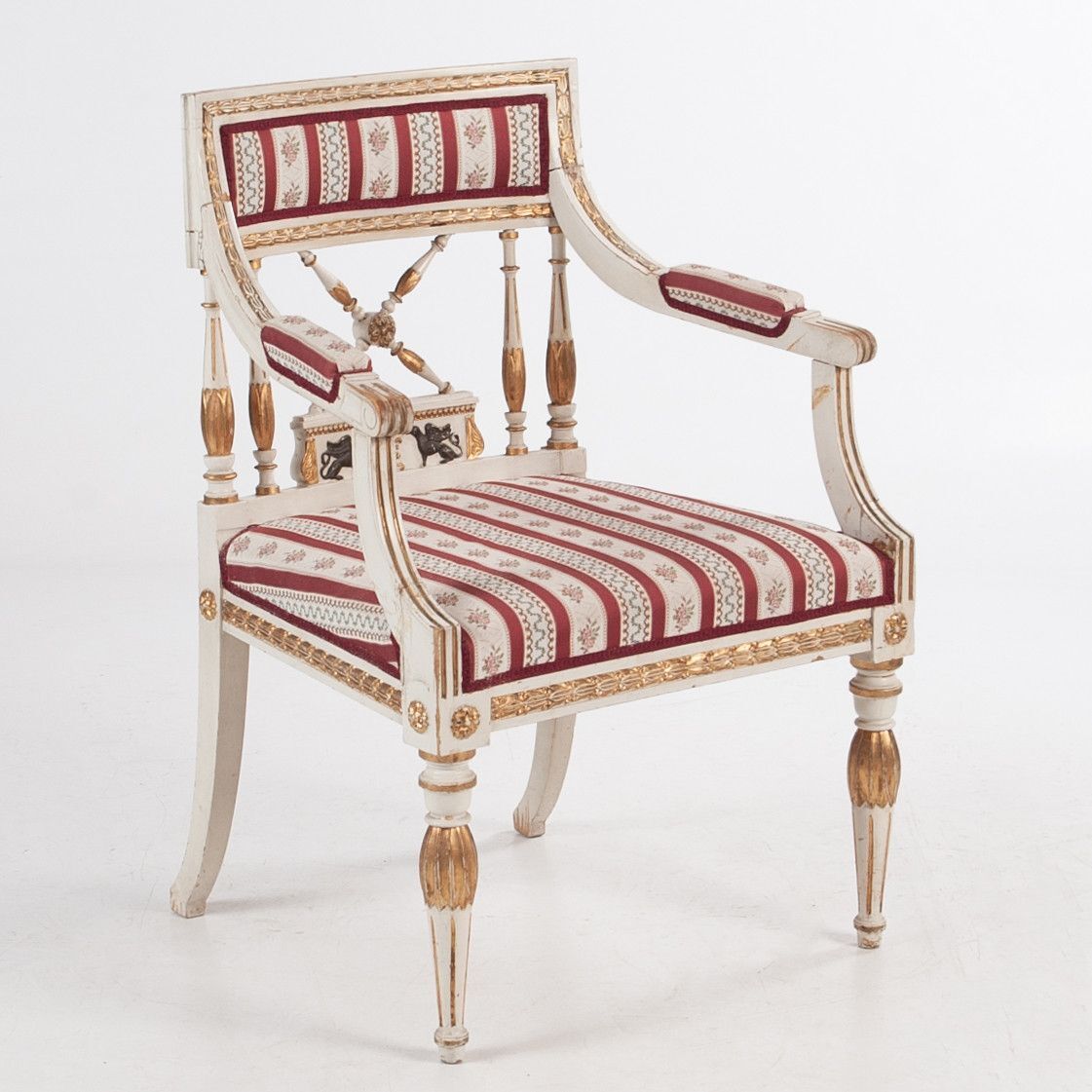 Sengustavianischer Armlehn-Stuhl um 1880