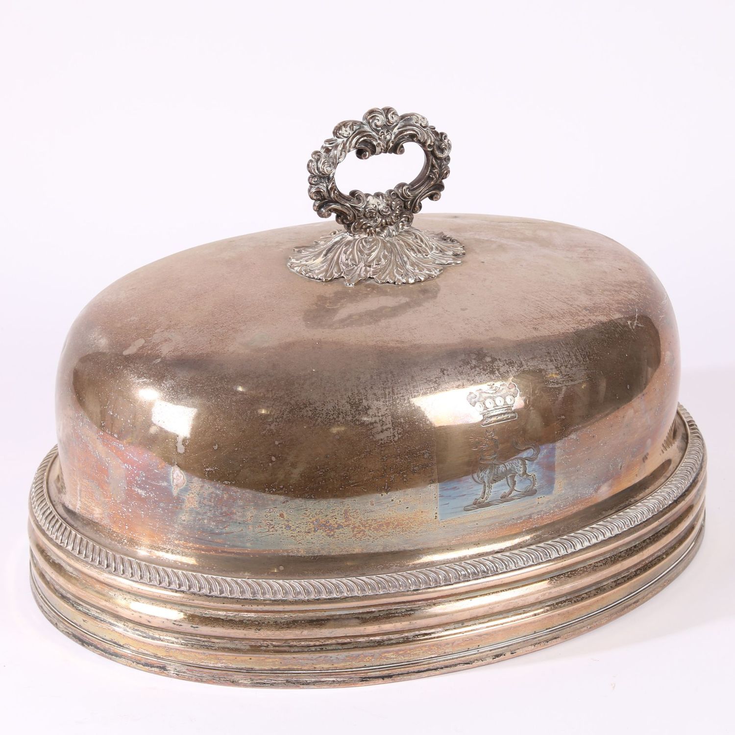 Große versilberte Cloche - 19. Jahrhundert