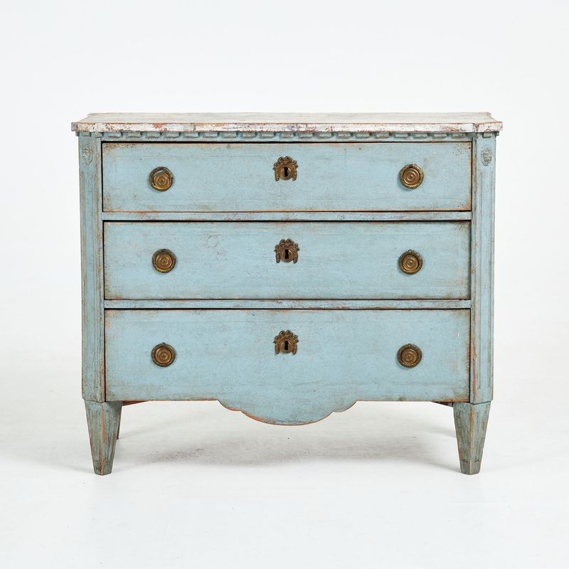 Gustavianische Kommode um 1850