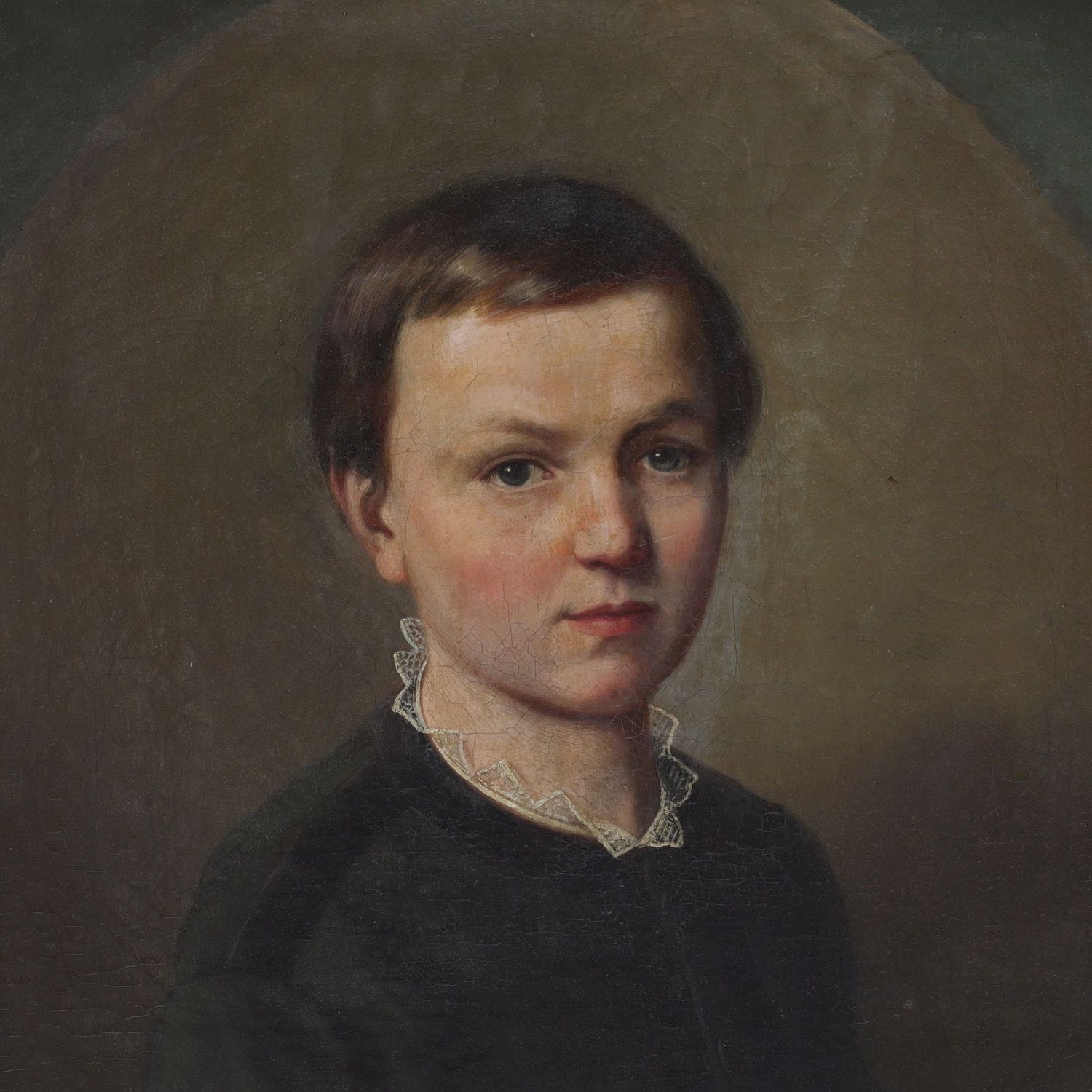 Ölgemälde - Knabenporträt um 1850