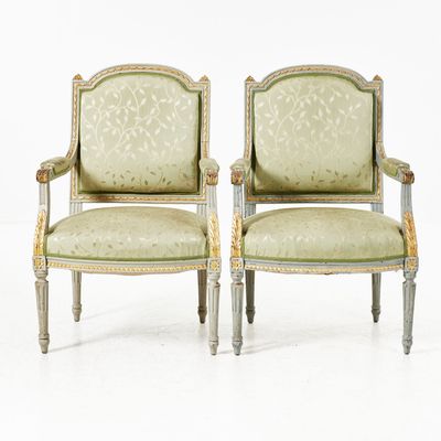 Armlehn-Sessel  im Stil von Louis XVI