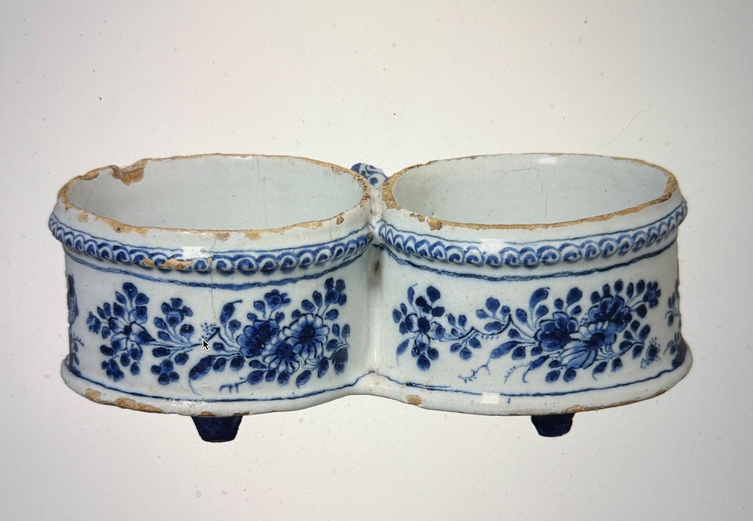 Blau bemalte Gewürzständer von 1750